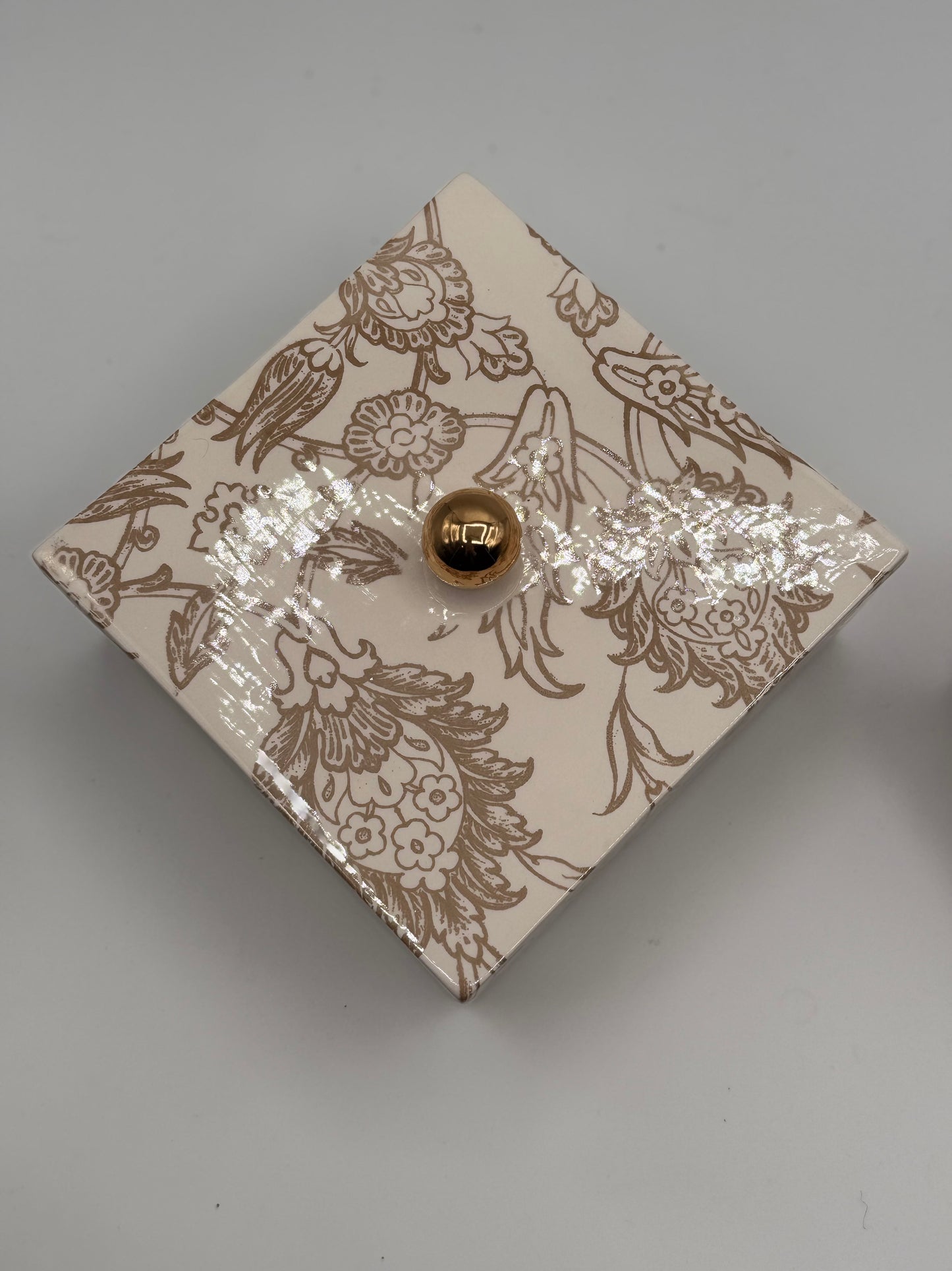Ceramic handmade candy box