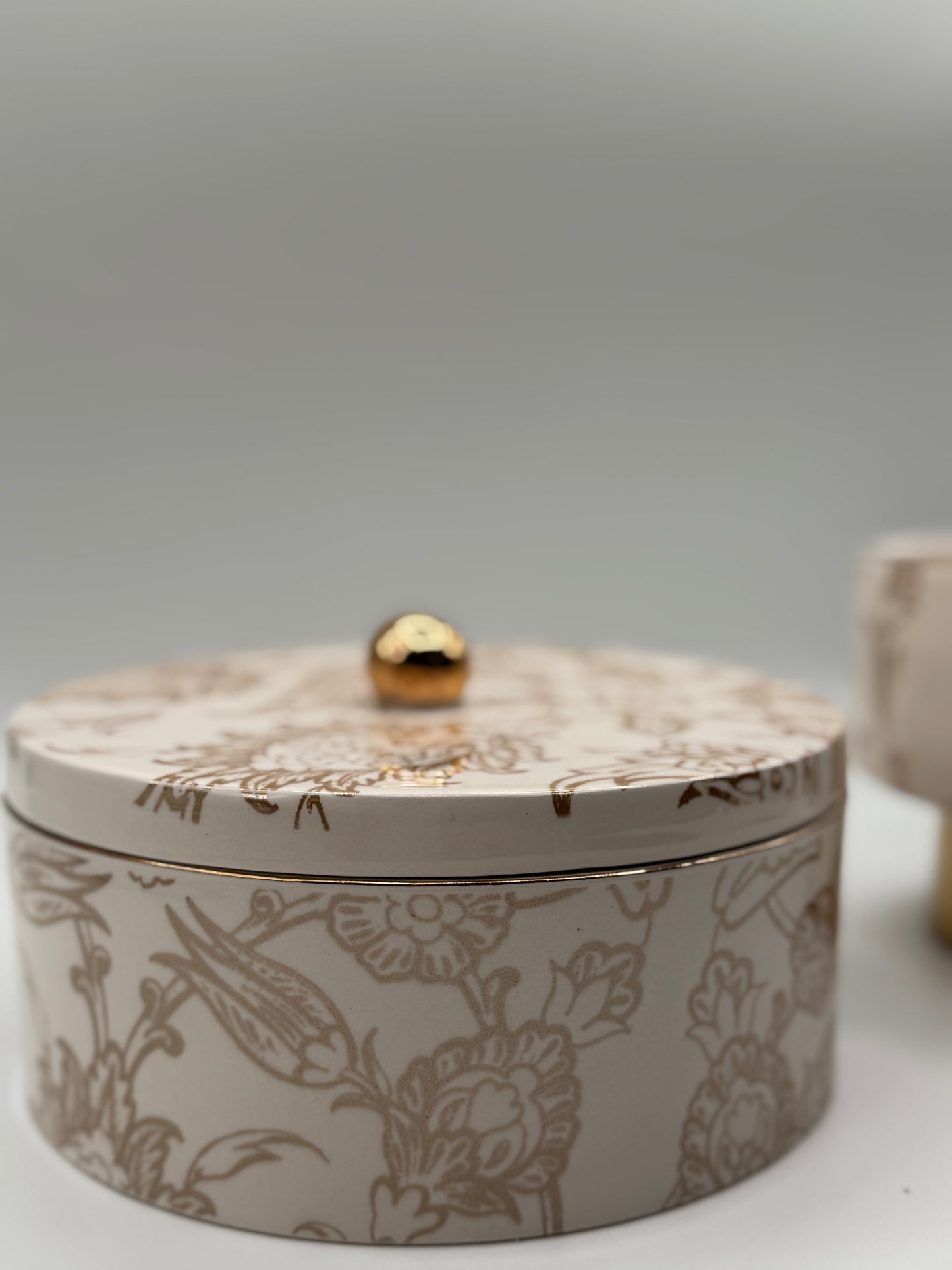 Ceramic handmade candy box