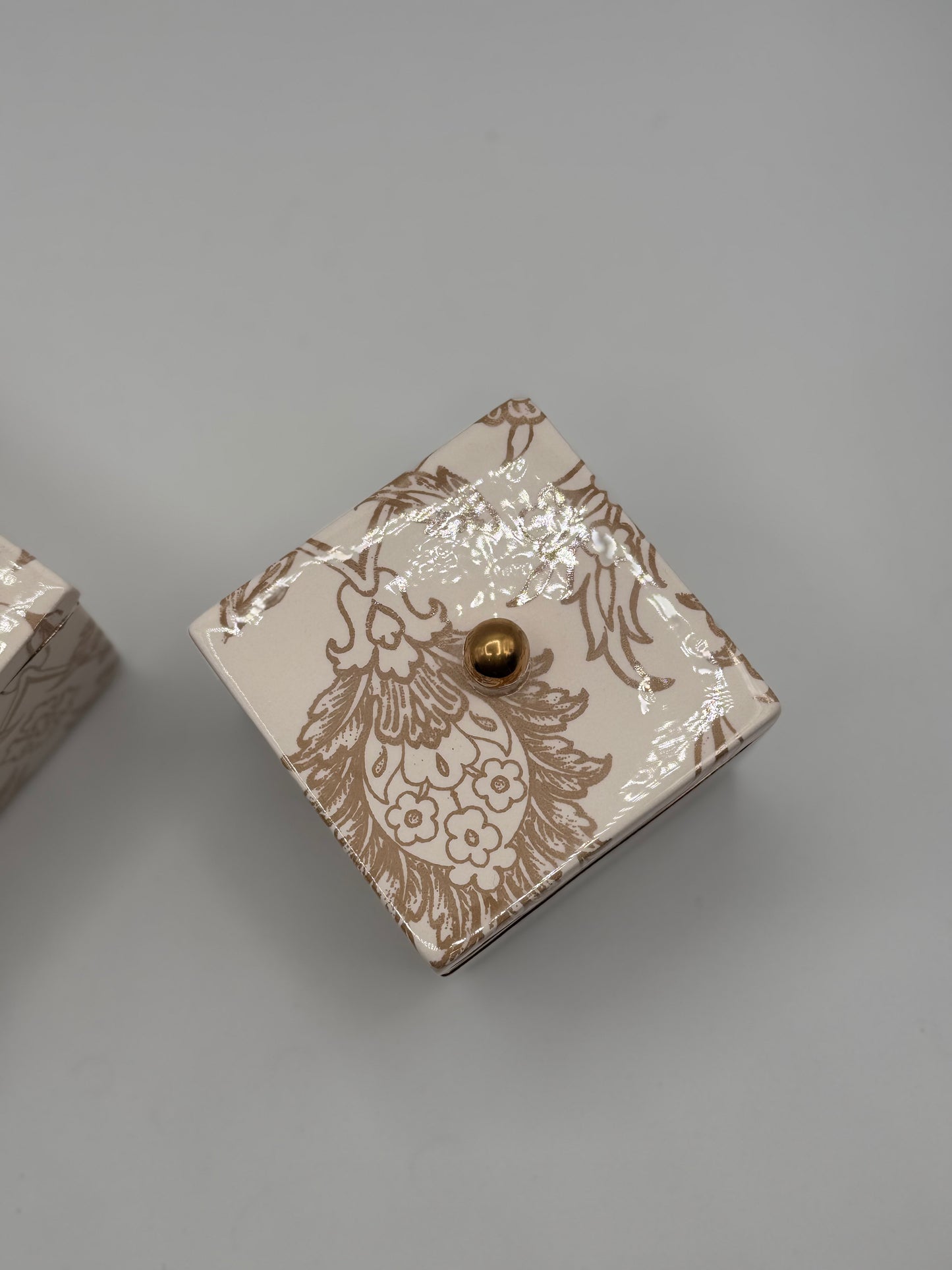 Ceramic handmade candy box