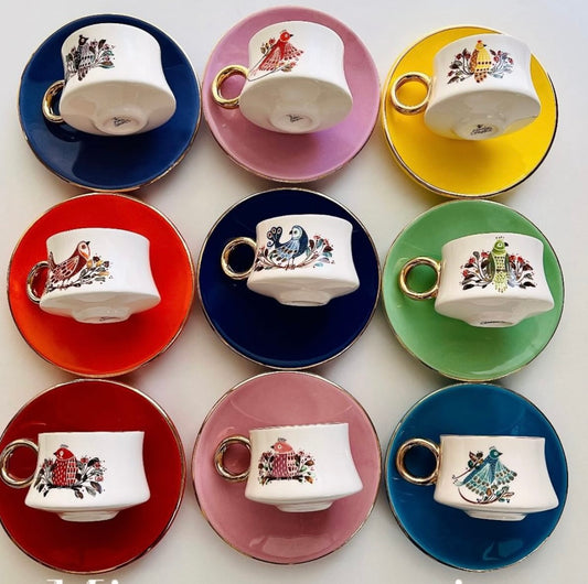 Handmade bird cups