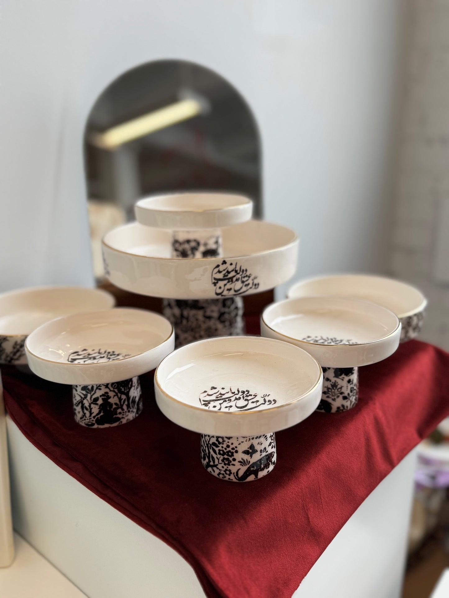 Calligraphy ceramic haft seen